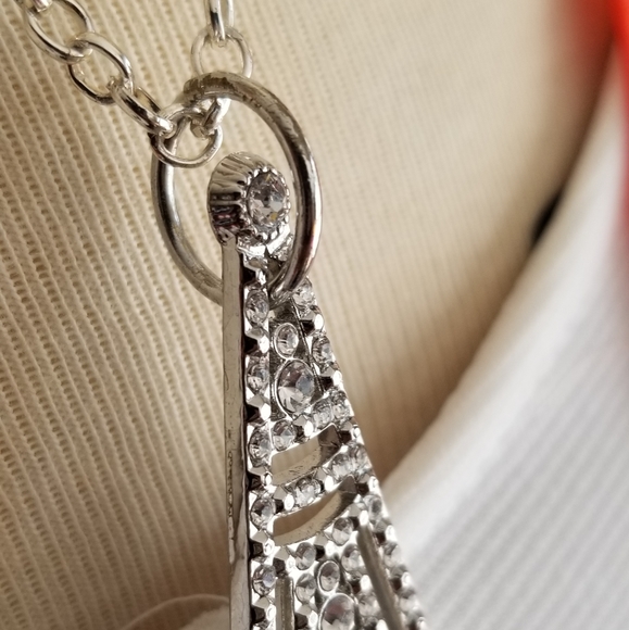 Crystal Encrusted Statement Necklace/Broach - Picture 7 of 17